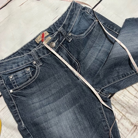 EARL JEANS embellished boot cut jeans fading distress size 6 Vintage Y2K EUC - Picture 15 of 15